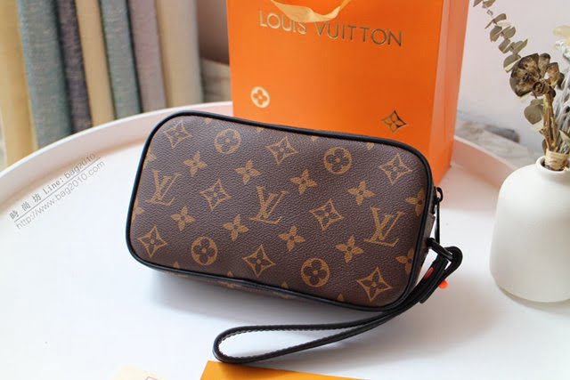 lv手包 Pochette Volga手包 M44482老花 lv男士手拿包  lvqb1795